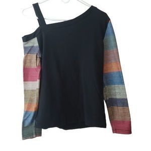 Women's SHEIN Black off the shoulder Long sleeve Shirt Size M